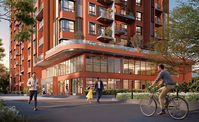 CKPC Heart of Harmony — Tower entrance and vehicle-free street level